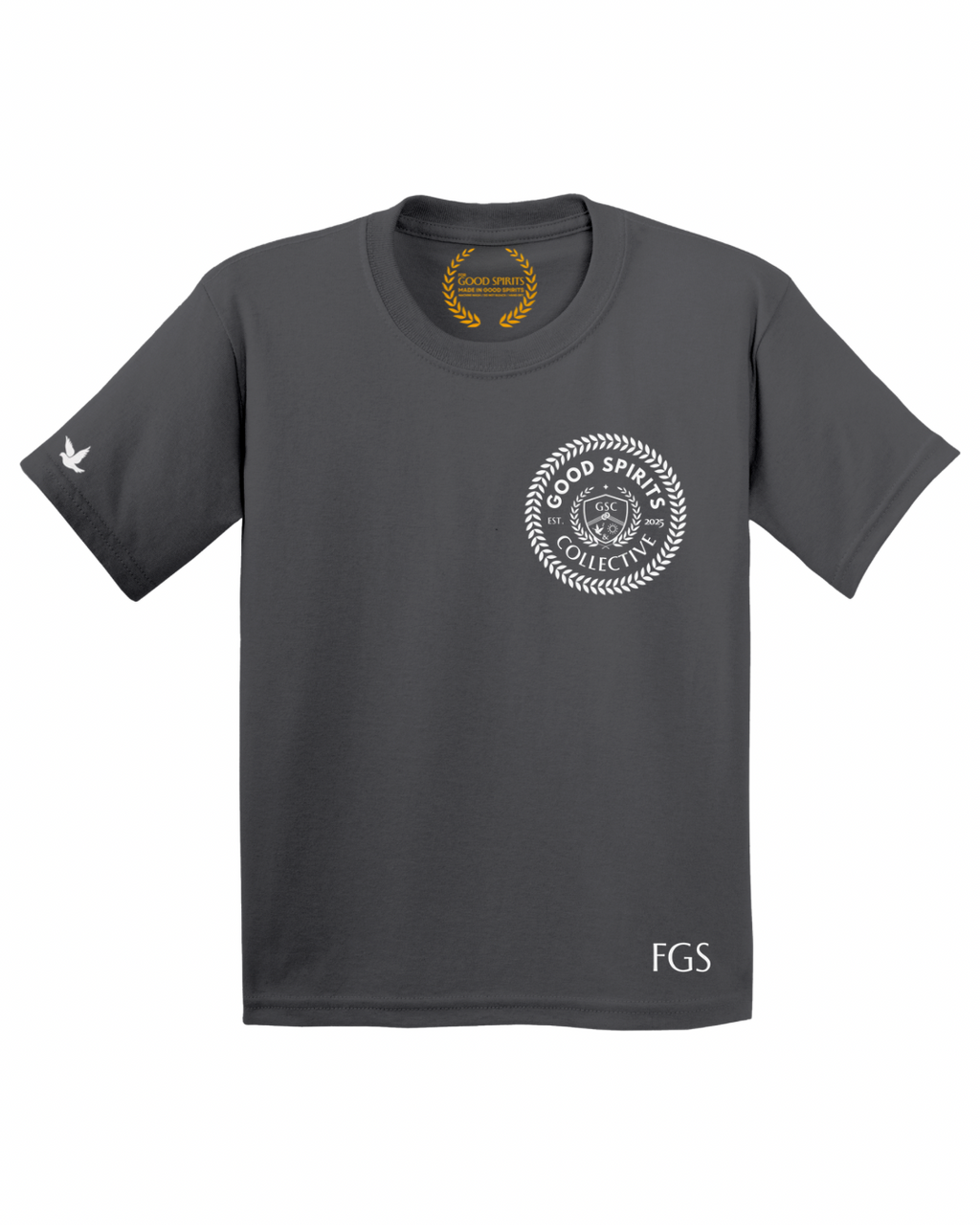 EMBLEM TEE | CHARCOAL GREY
