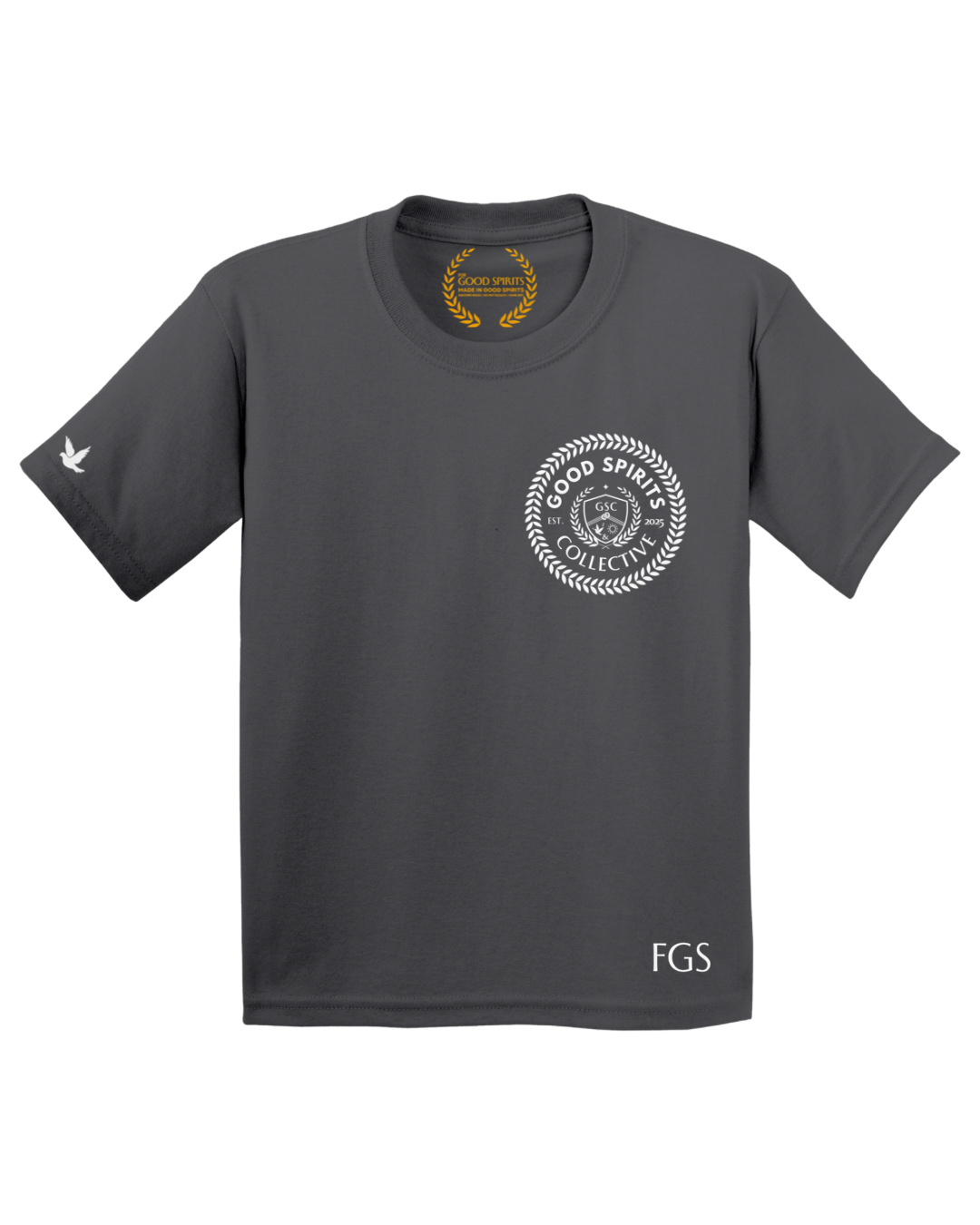EMBLEM TEE | CHARCOAL GREY