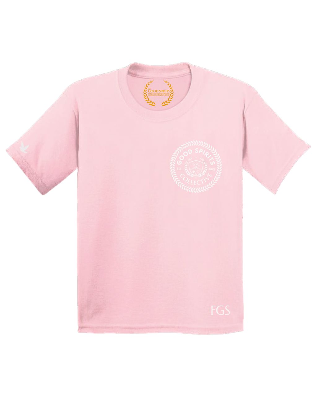 EMBLEM TEE |  PASTEL PINK