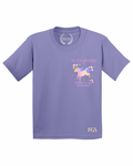KIDS | GRAPHIC TEE | PLAYGROUND PRINCESS PURPLE BADGE