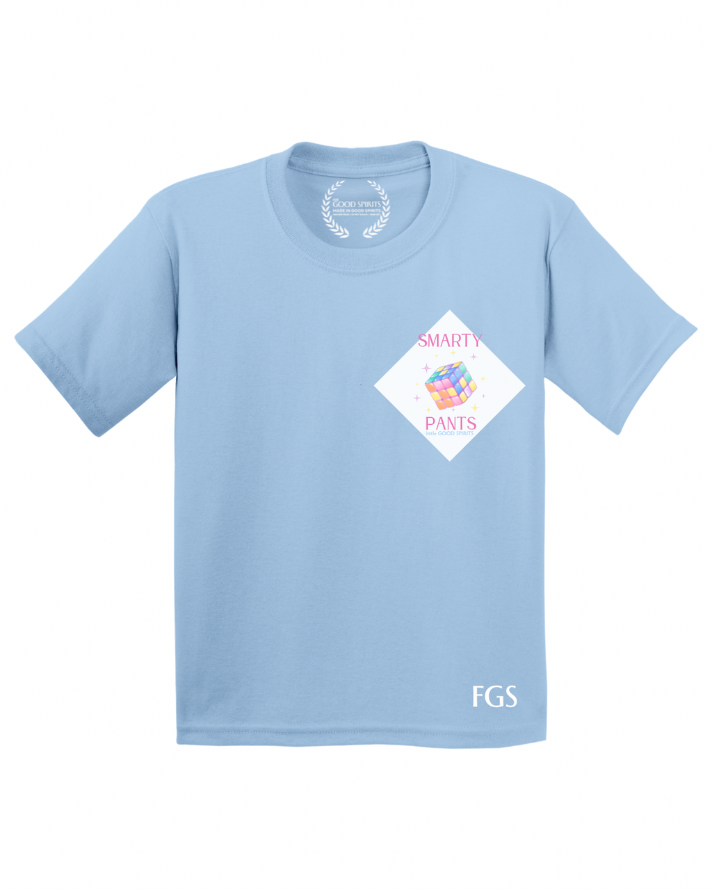 KIDS | GRAPHIC TEE | SMARTY PANTS WHITE DIAMOND BADGE