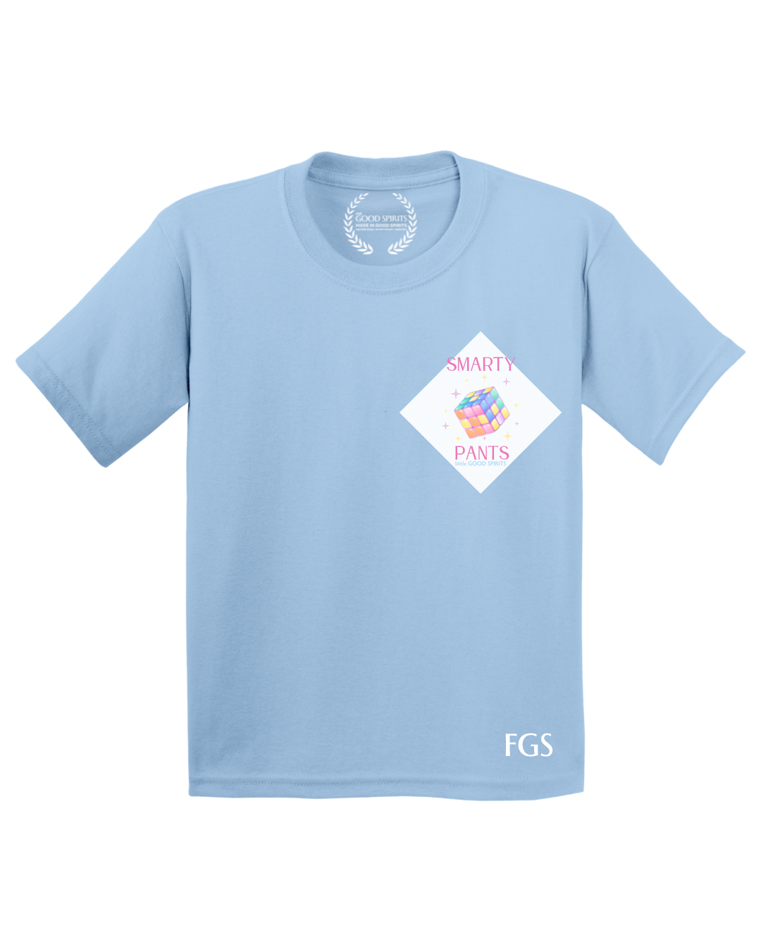 KIDS | GRAPHIC TEE | SMARTY PANTS WHITE DIAMOND BADGE