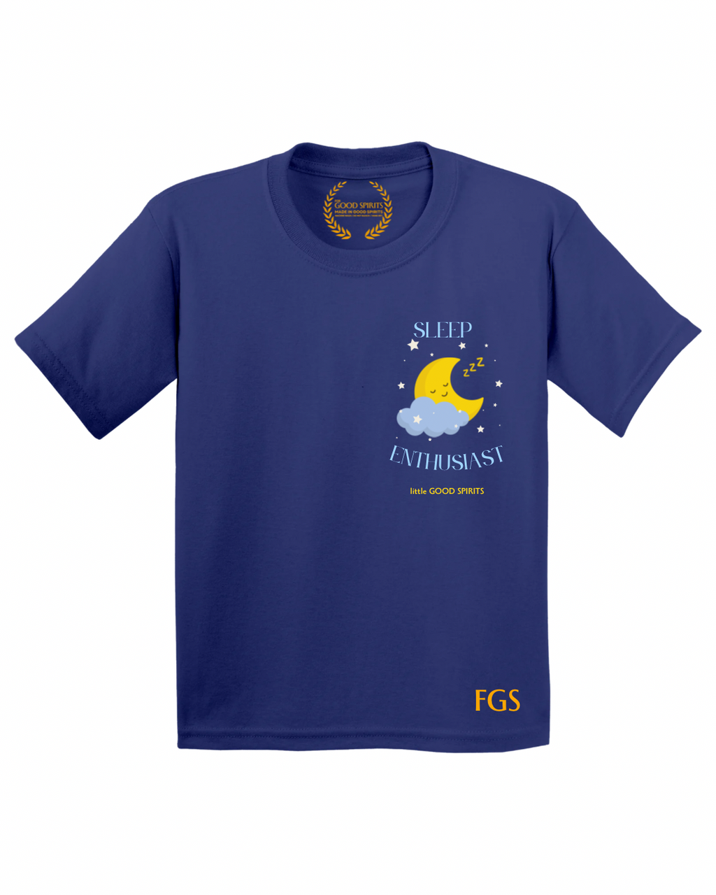 KIDS | GRAPHIC TEE | SLEEP ENTHUSIAST MOON + STARS BADGE