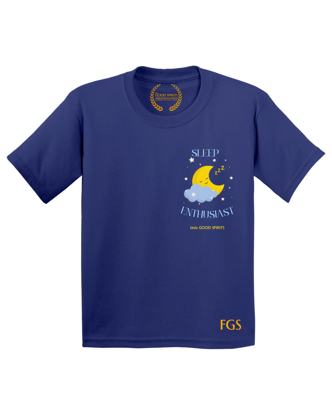 KIDS | GRAPHIC TEE | SLEEP ENTHUSIAST MOON + STARS BADGE