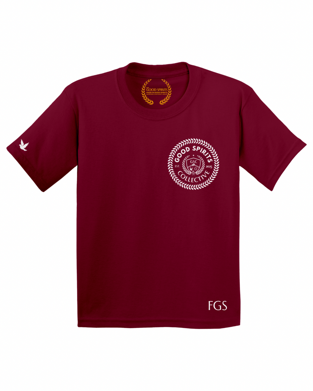 EMBLEM TEE | BURGUNDY