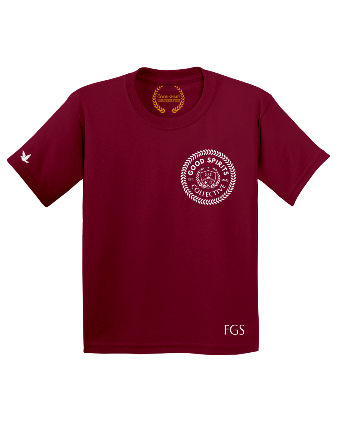 EMBLEM TEE | BURGUNDY