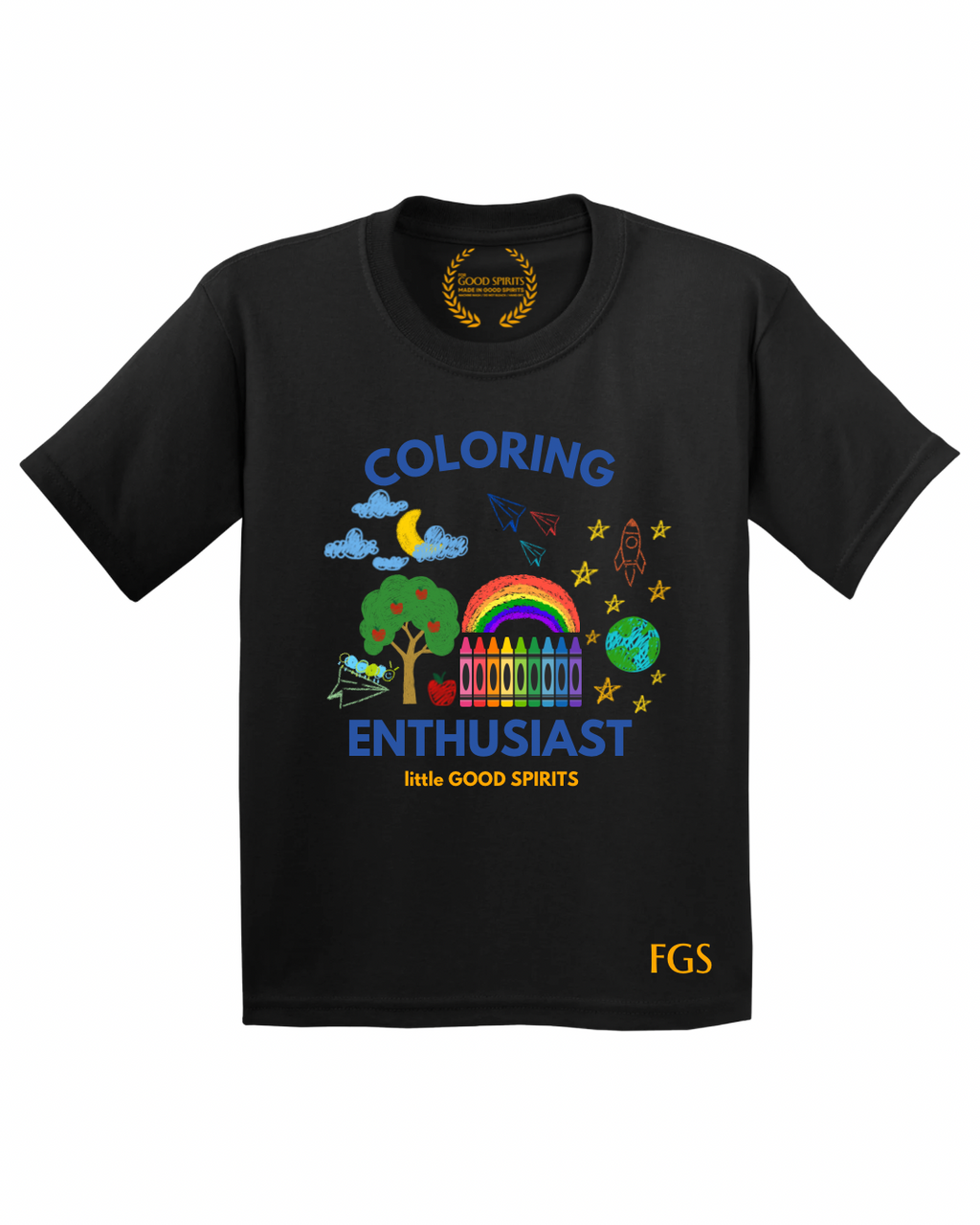 KIDS | GRAPHIC TEE | COLOURING ENTHUSIAST
