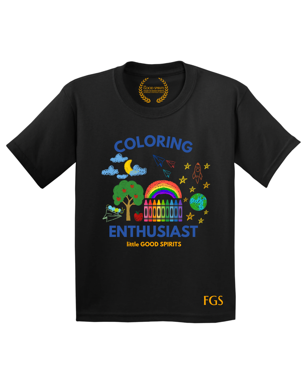 KIDS | GRAPHIC TEE | COLOURING ENTHUSIAST
