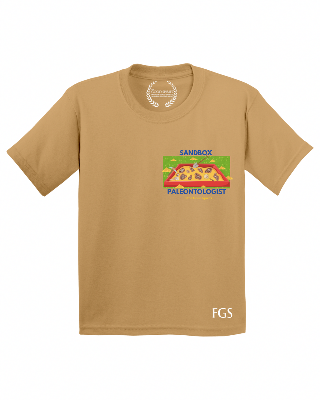 KIDS | GRAPHIC TEE | SANDBOX PALEONTOLOGIST BADGE