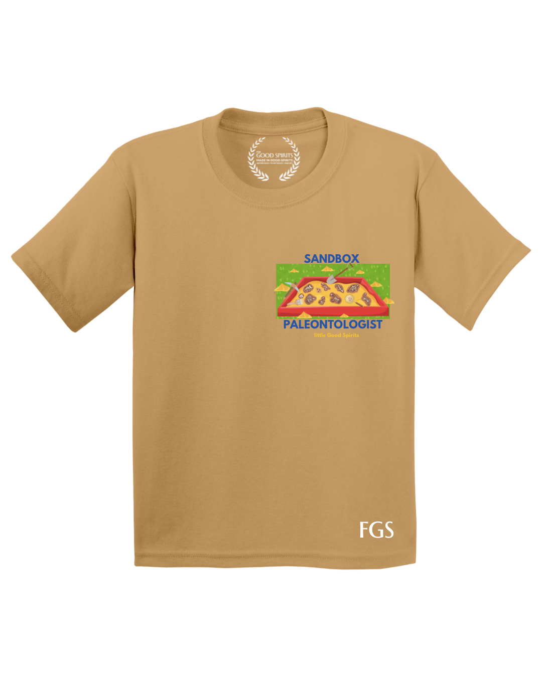 KIDS | GRAPHIC TEE | SANDBOX PALEONTOLOGIST BADGE