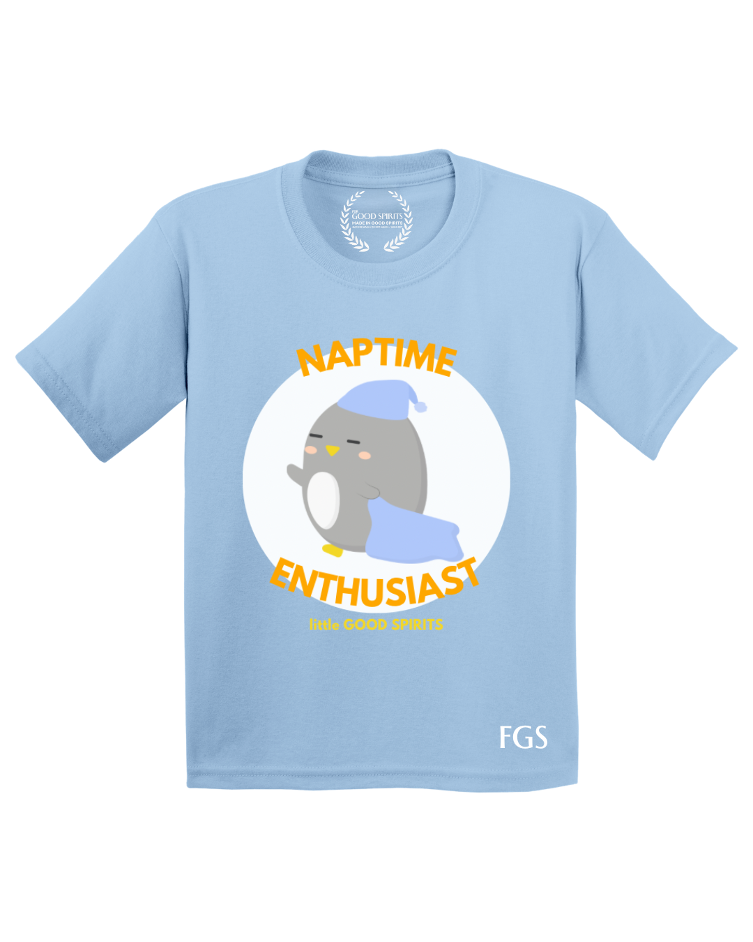 KIDS | GRAPHIC TEE | NAPTIME ENTHUSIAST PENGUIN