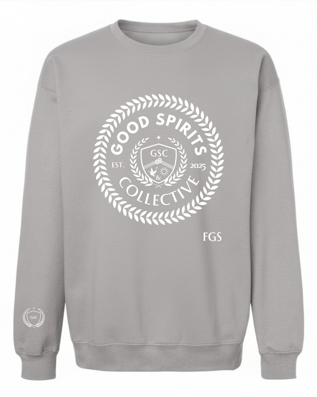 EMBLEM CREW | POWDER GREY