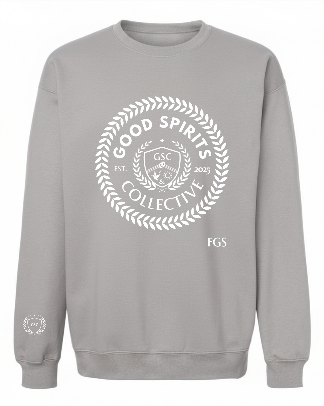 EMBLEM CREW | POWDER GREY