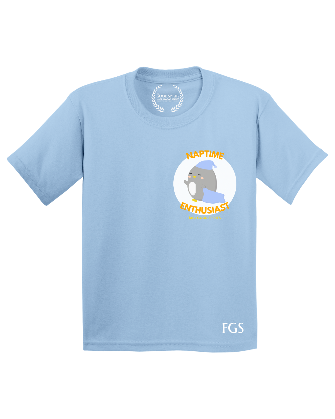 KIDS | GRAPHIC TEE | NAPTIME ENTHUSIAST PENGUIN BADGE