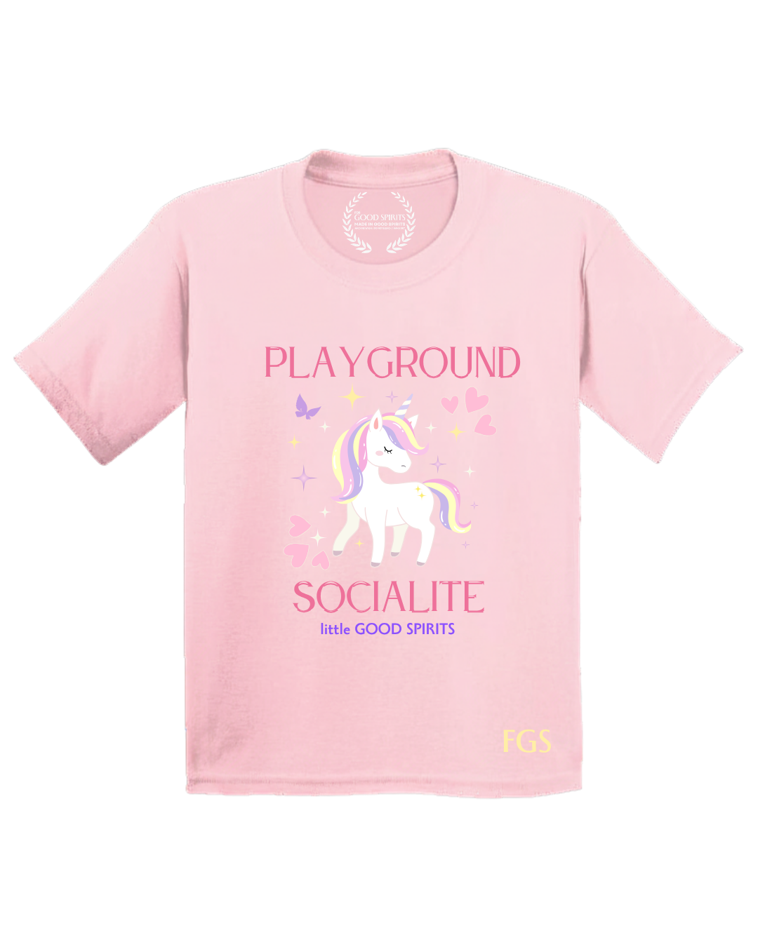 KIDS | GRAPHIC TEE | PLAYGROUND SOCIALITE PINK