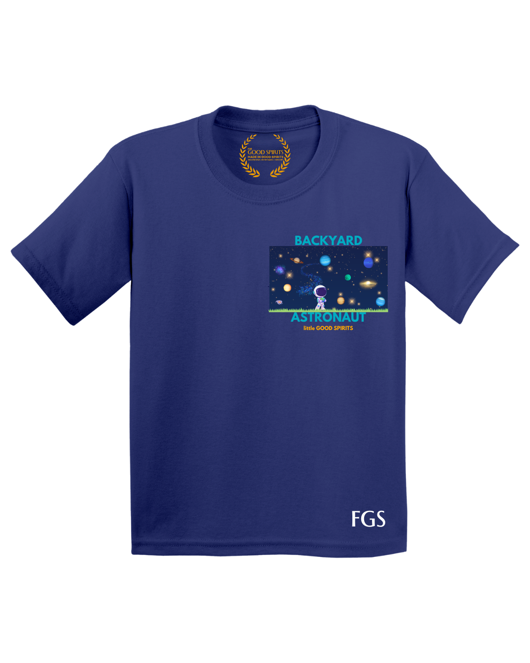 KIDS | GRAPHIC TEE | BACKYARD ASTRONAUT BADGE
