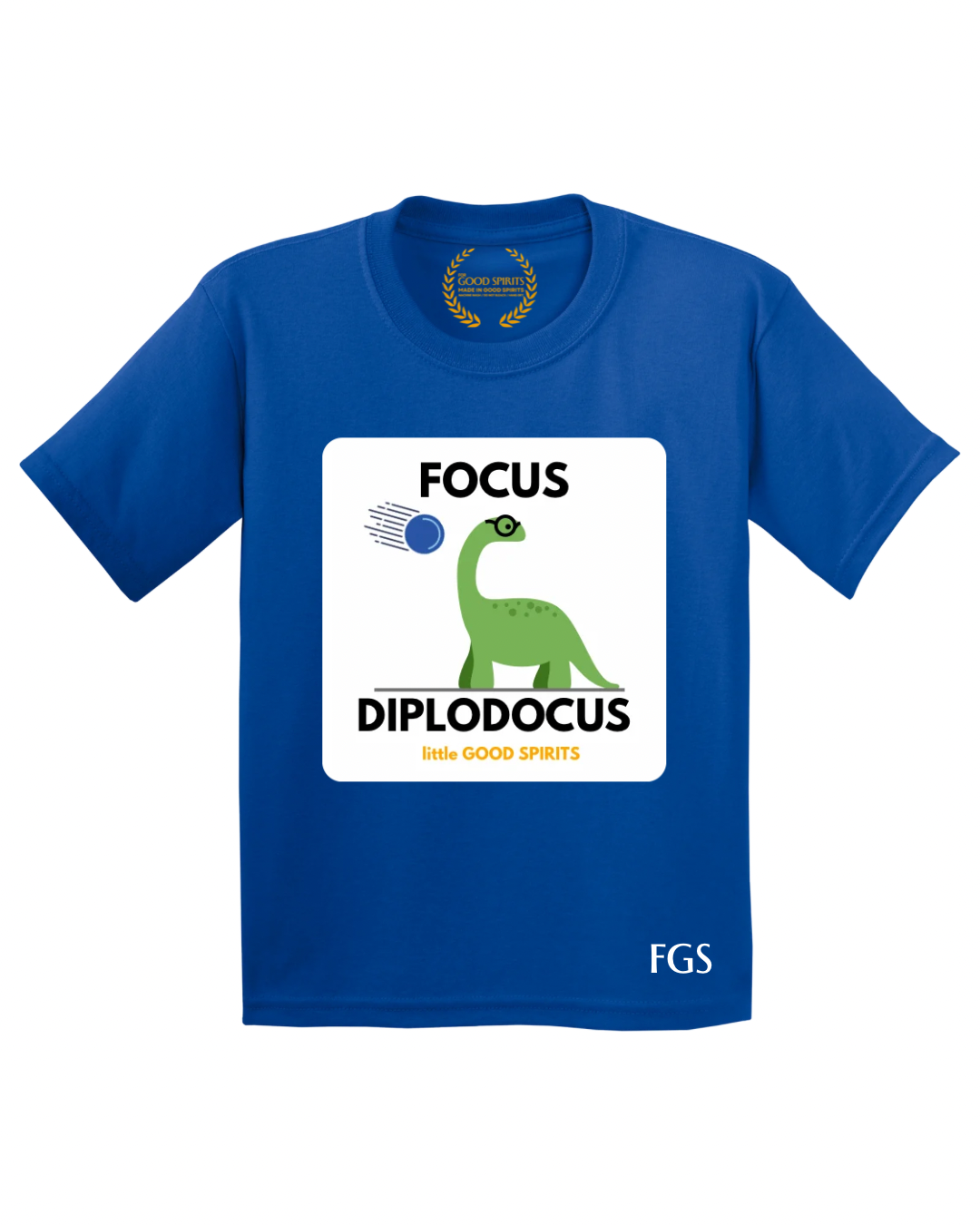 KIDS | GRAPHIC TEE | FOCUS DIPLODOCUS BLUE