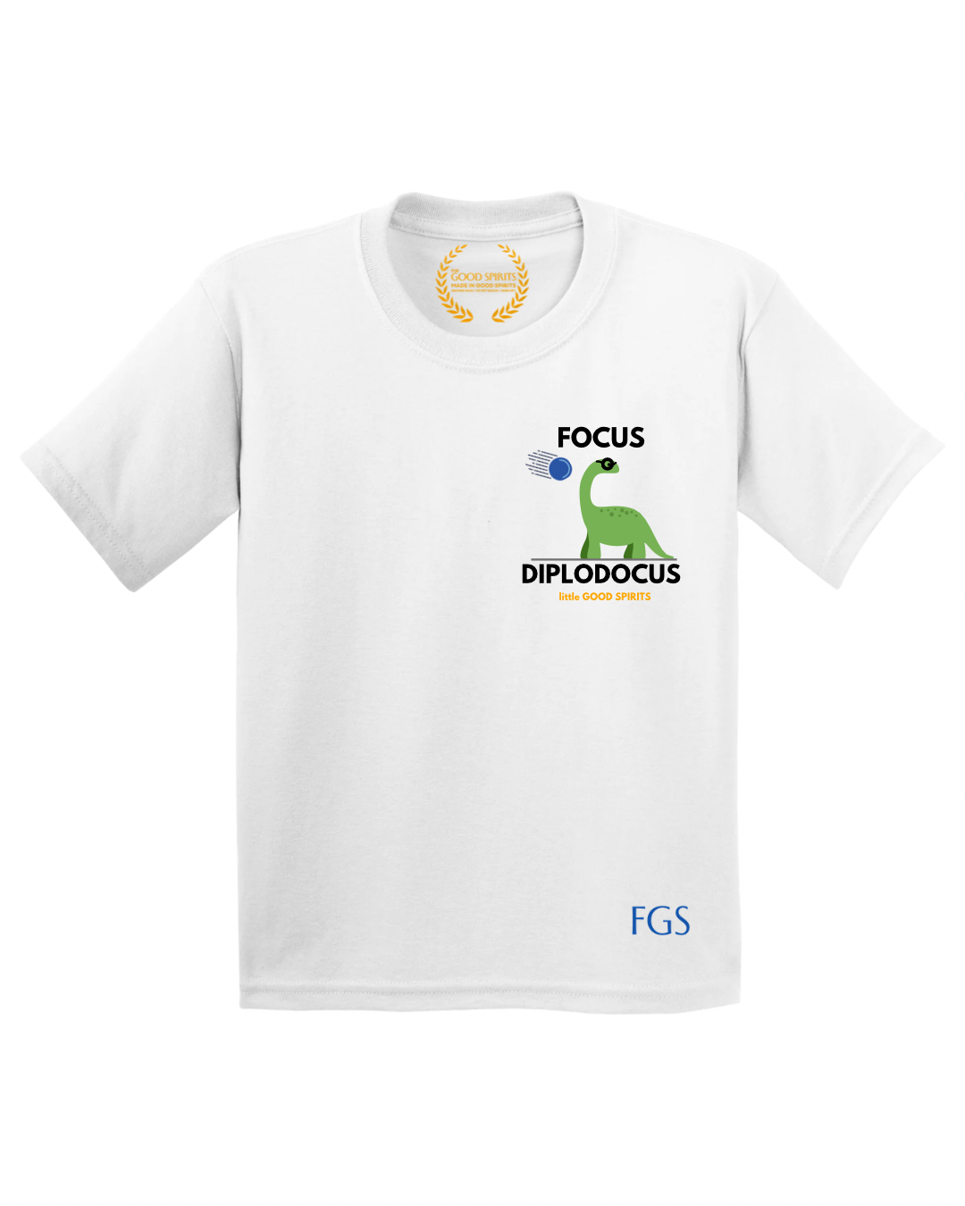 KIDS | GRAPHIC TEE | FOCUS DIPLODOCUS BADGE