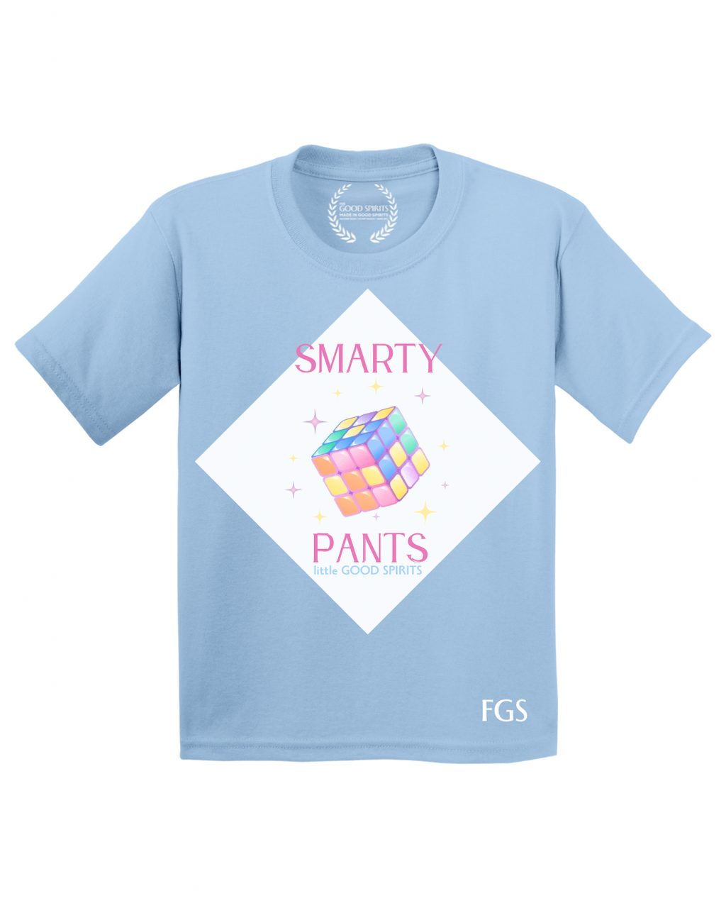 KIDS | GRAPHIC TEE | SMARTY PANTS WHITE DIAMOND