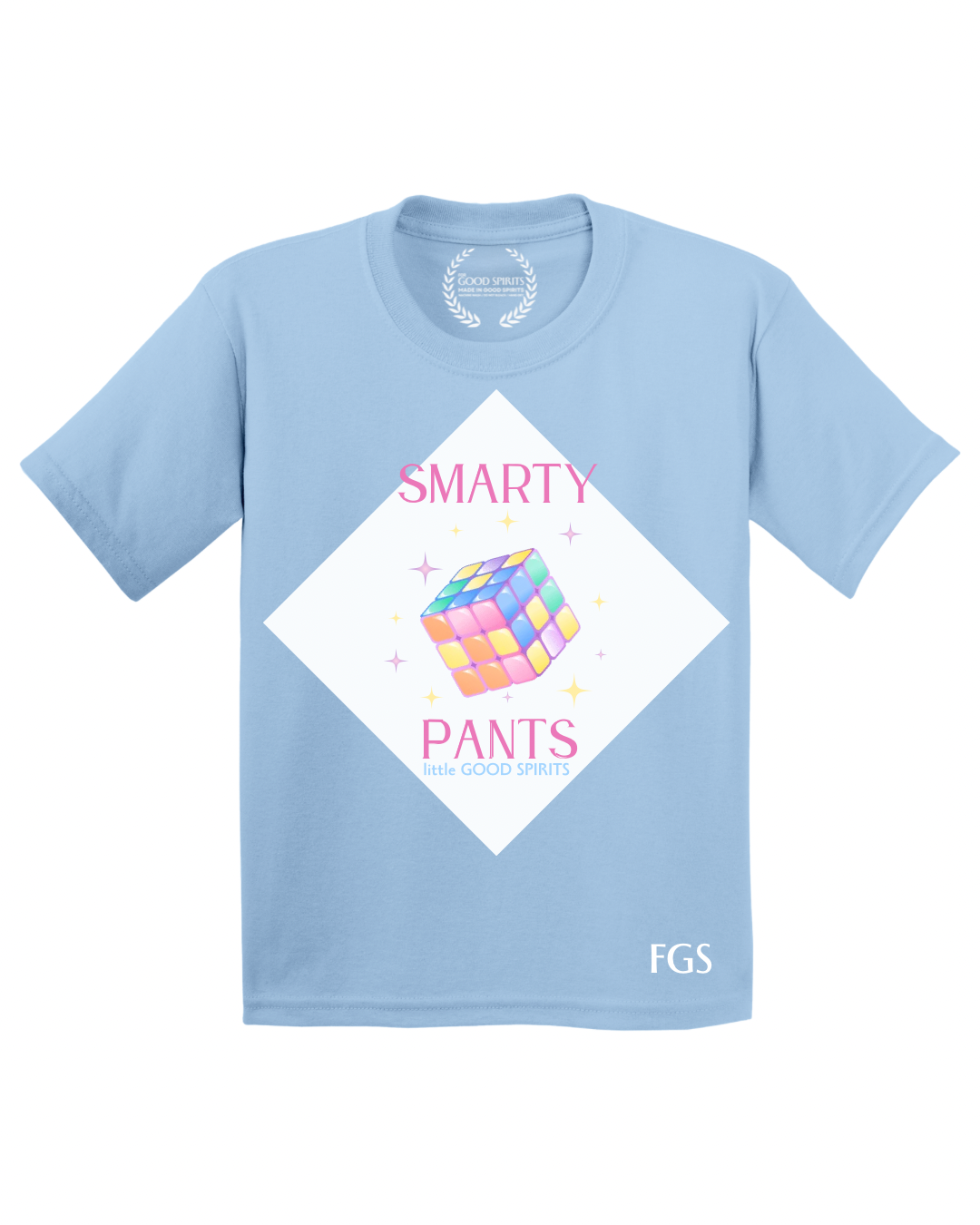 KIDS | GRAPHIC TEE | SMARTY PANTS WHITE DIAMOND