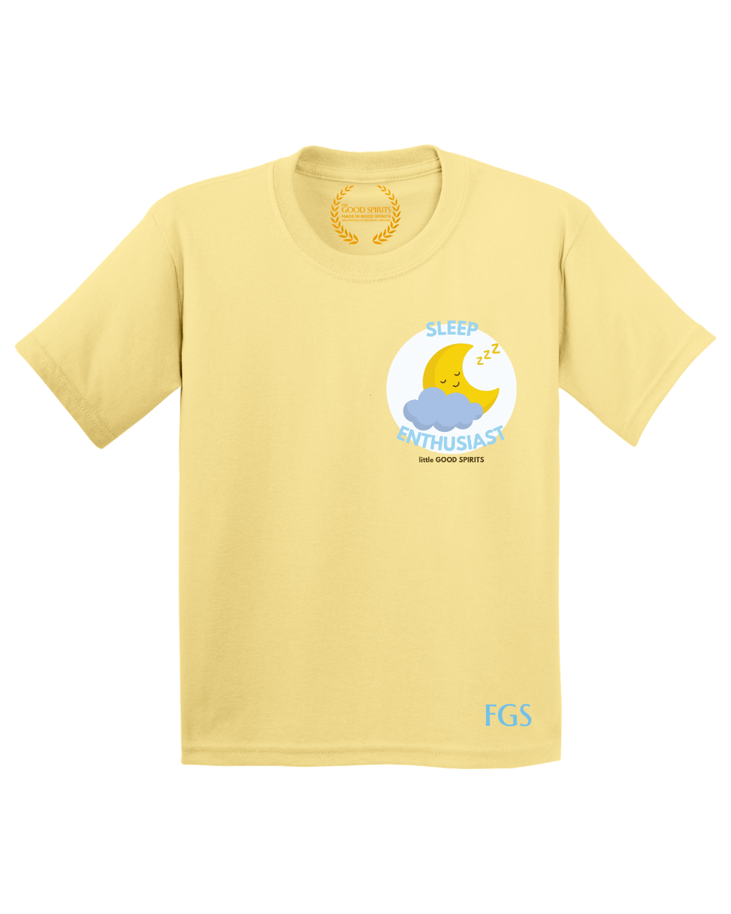 KIDS | GRAPHIC TEE | SLEEP ENTHUSIAST MOON BADGE