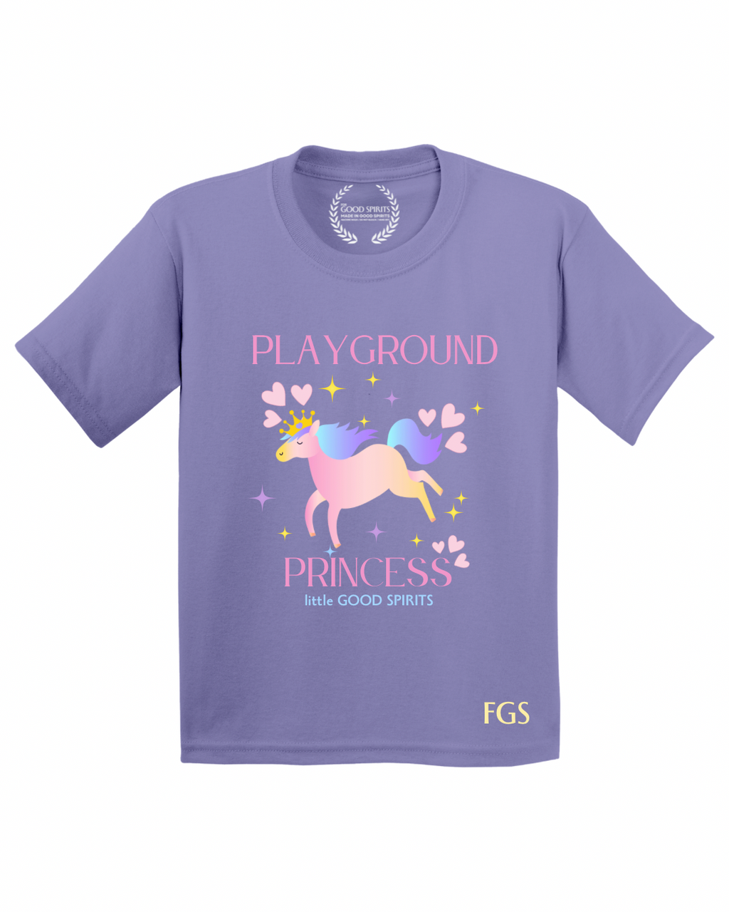 KIDS | GRAPHIC TEE | PLAYGROUND PRINCESS PURPLE