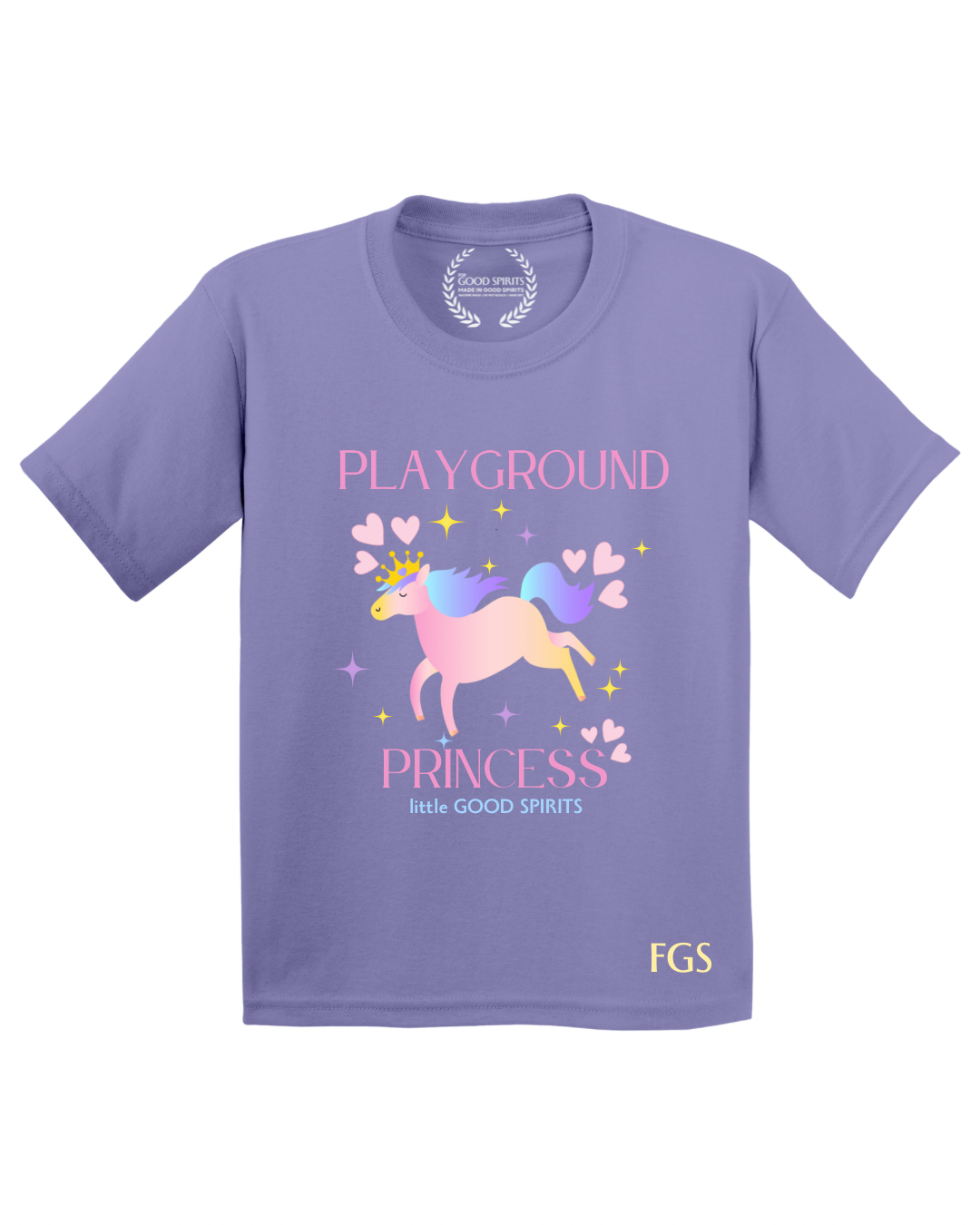 KIDS | GRAPHIC TEE | PLAYGROUND PRINCESS PURPLE