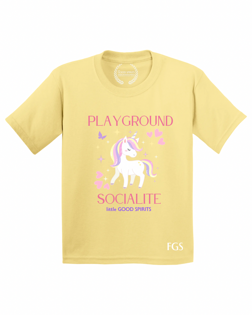 KIDS | GRAPHIC TEE | PLAYGROUND SOCIALITE YELLOW