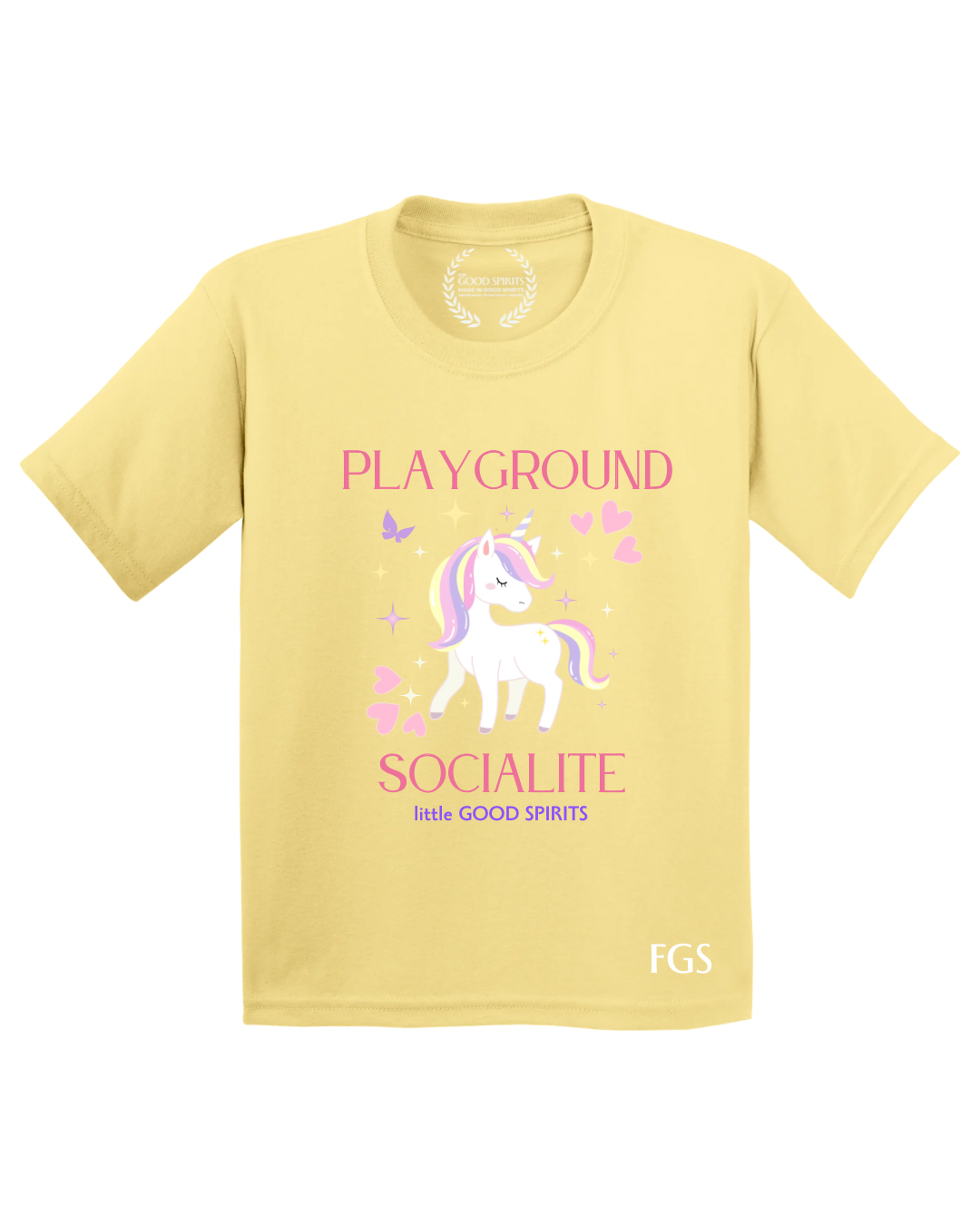 KIDS | GRAPHIC TEE | PLAYGROUND SOCIALITE YELLOW