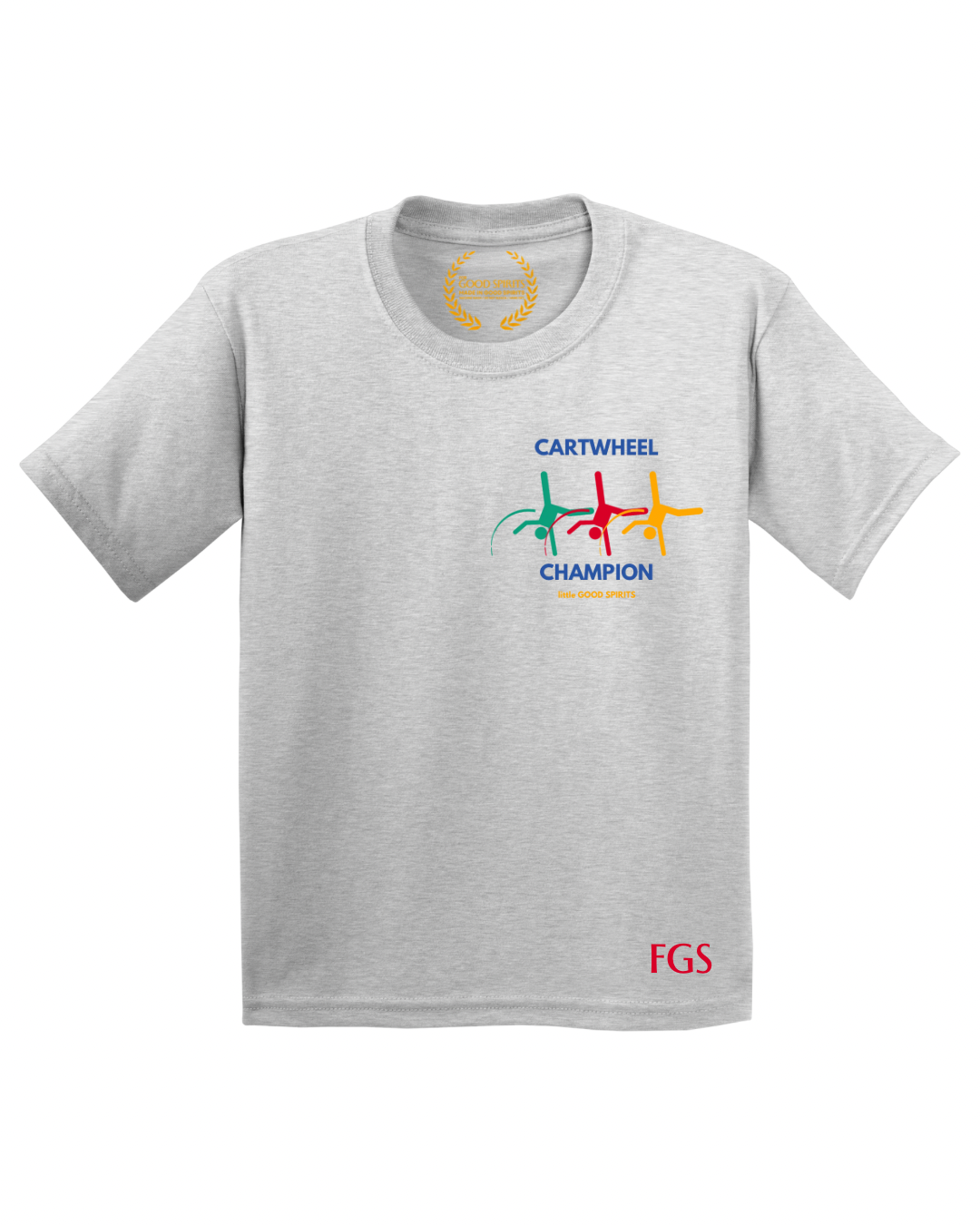 KIDS | GRAPHIC TEE | CARTWHEEL CHAMPION BADGE BLUE