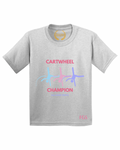 KIDS | GRAPHIC TEE | CARTWHEEL CHAMPION PINK