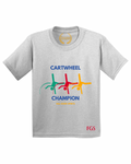 KIDS | GRAPHIC TEE | CARTWHEEL CHAMPION BLUE