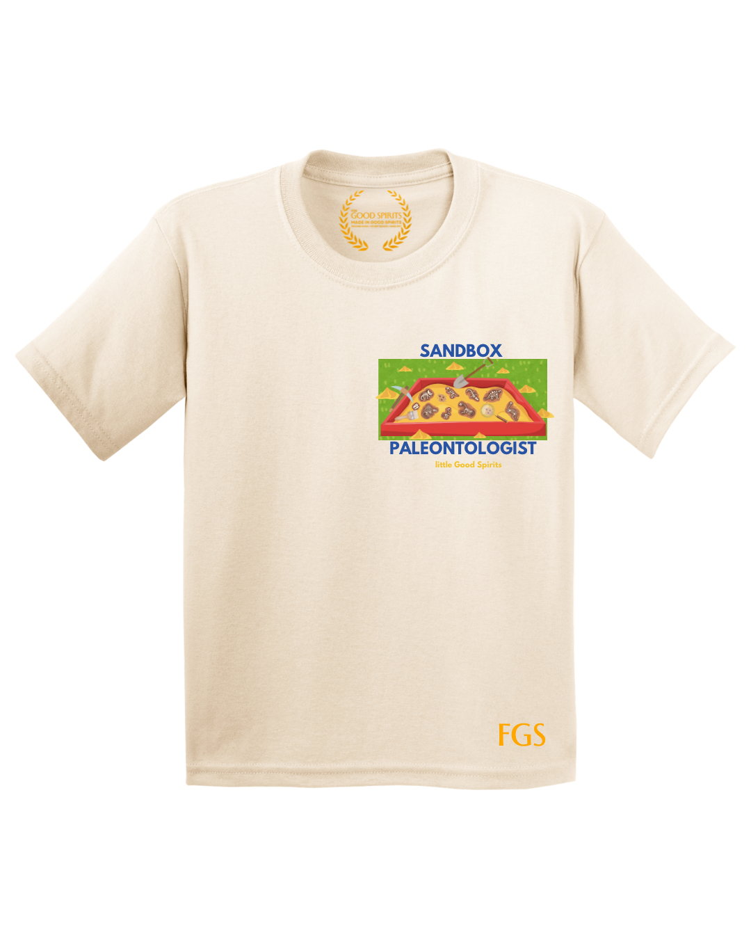 KIDS | GRAPHIC TEE | SANDBOX PALEONTOLOGIST BADGE
